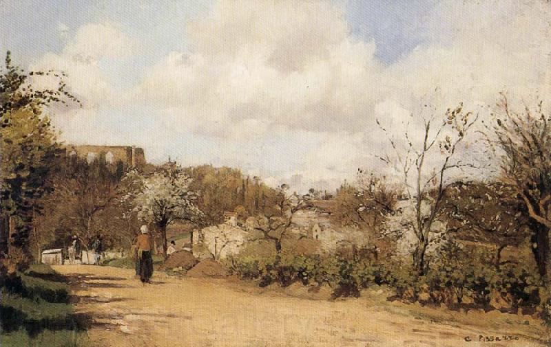 Camille Pissarro Spring in Louveciennes Spain oil painting art